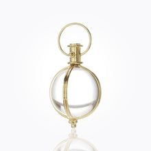 18K Classic Amulet with round rock crystal