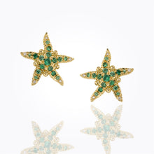18K Pavé Sea Star Earrings