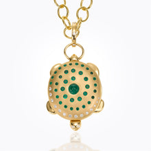 18K Spiral Turtle Locket