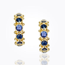 18K Small Eternity Hoop Earrings