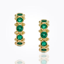 18K Small Eternity Hoop Earrings