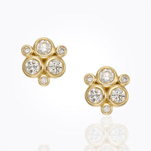 18K Classic Trio Earring in diamond