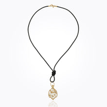 18K Black Leather Cord