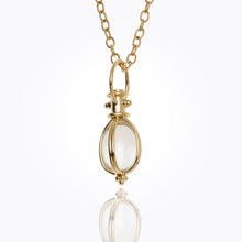 18K Classic Oval Amulet in all gold